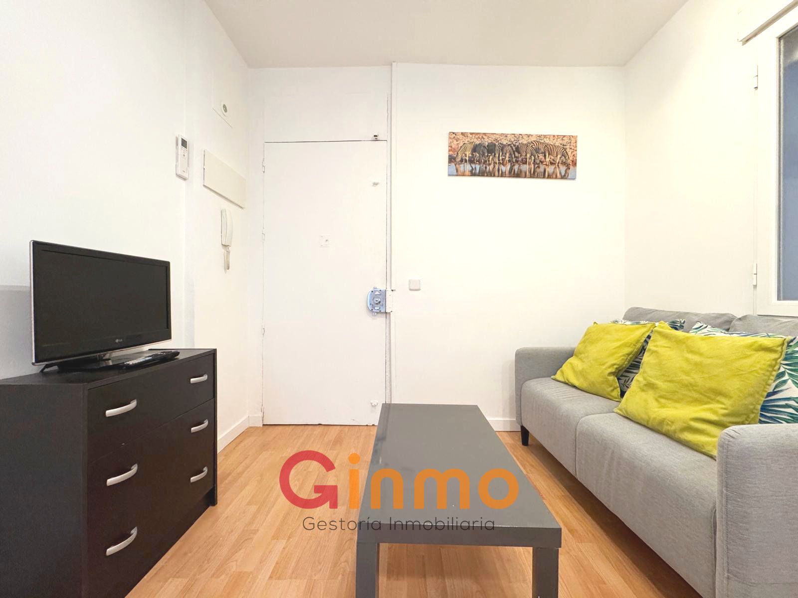 Living room of Flat to rent in  Madrid Capital  with Air Conditioner, Heating and Parquet flooring