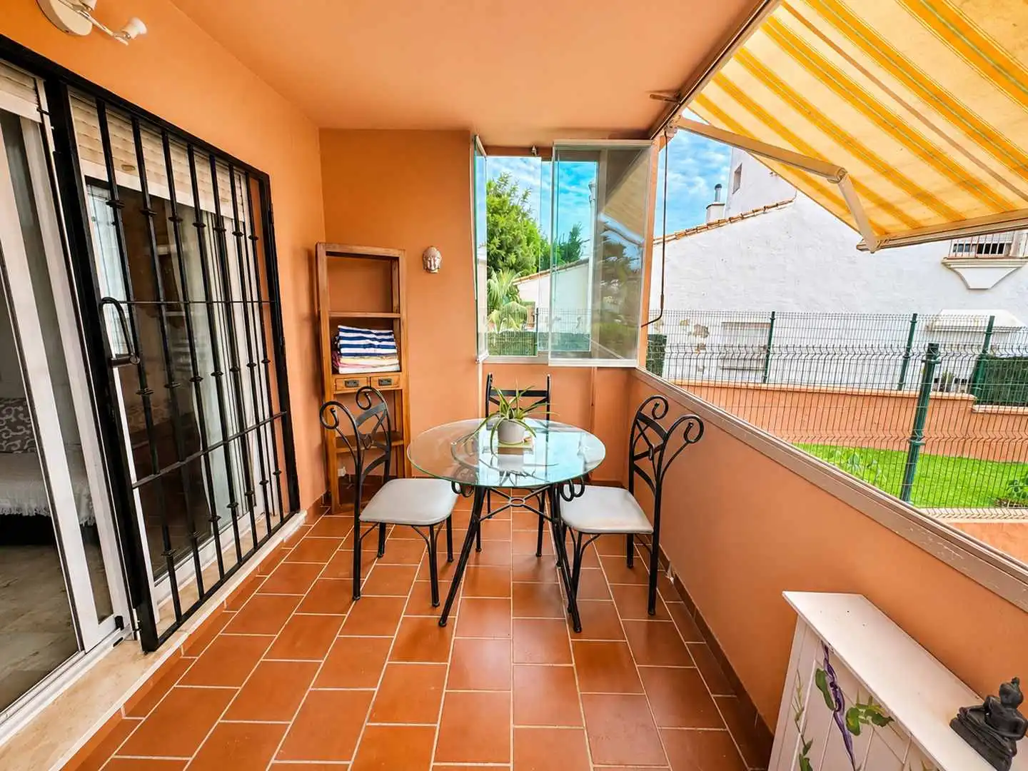 Terraza de Planta baja en venta en Manilva con Jardín privado, Terraza y Trastero