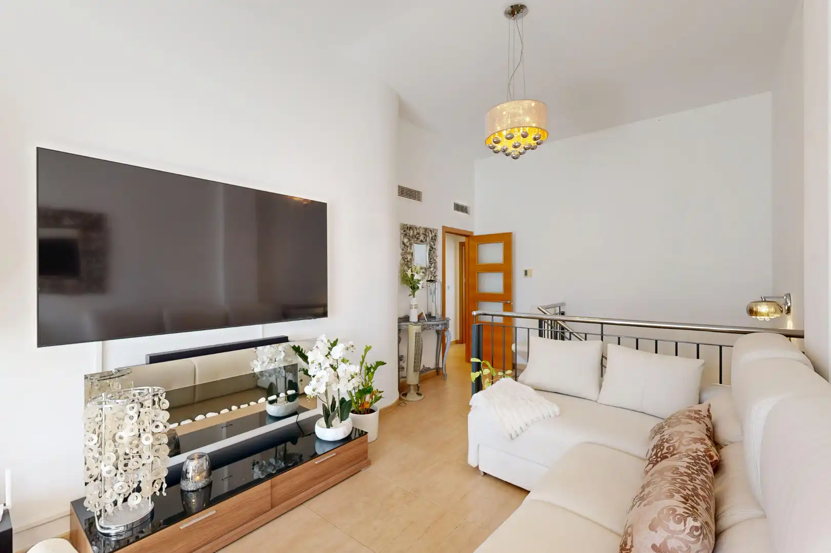 Sala d'estar de Àtic en venda en Murcia amb Aire condicionat, Terrassa i Traster