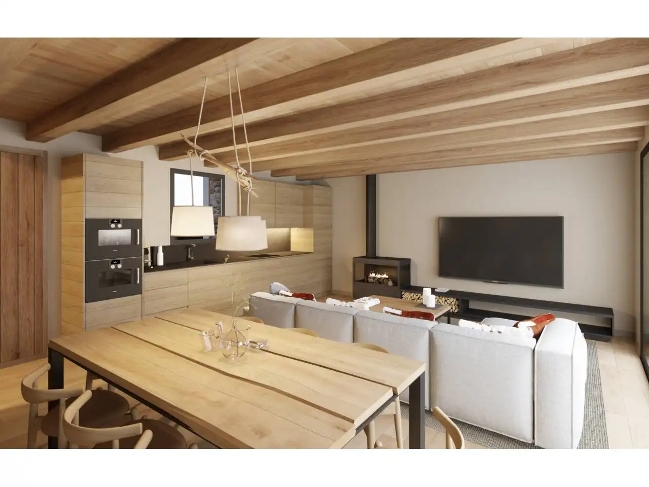 Sala d'estar de Casa o xalet en venda en Puigcerdà amb Calefacció, Jardí privat i Parquet