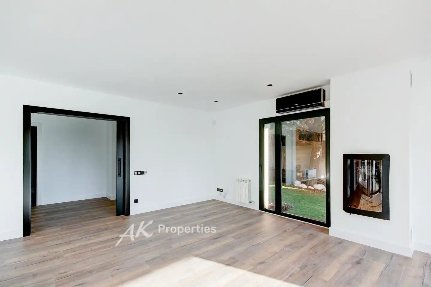 Wohnzimmer von Haus oder Chalet zur Miete in Castelldefels mit Klimaanlage, Privatgarten und Terrasse