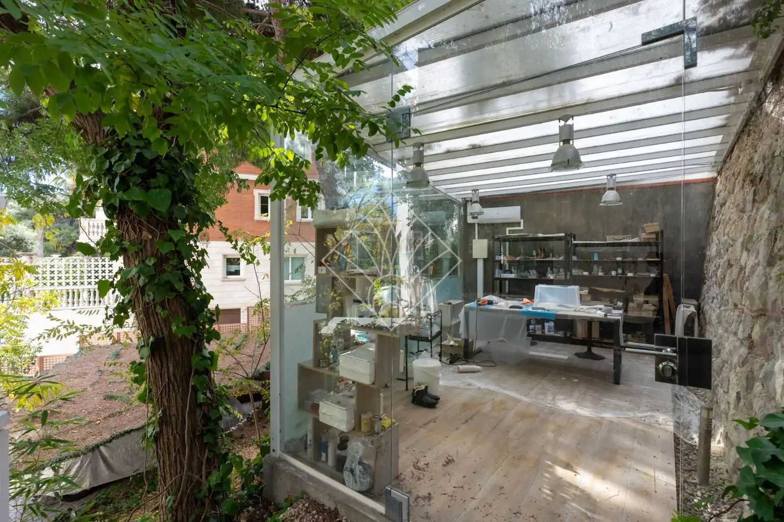 Garden of Houses for sale in Barcelona  with Air Conditioner, Heating and Terrace