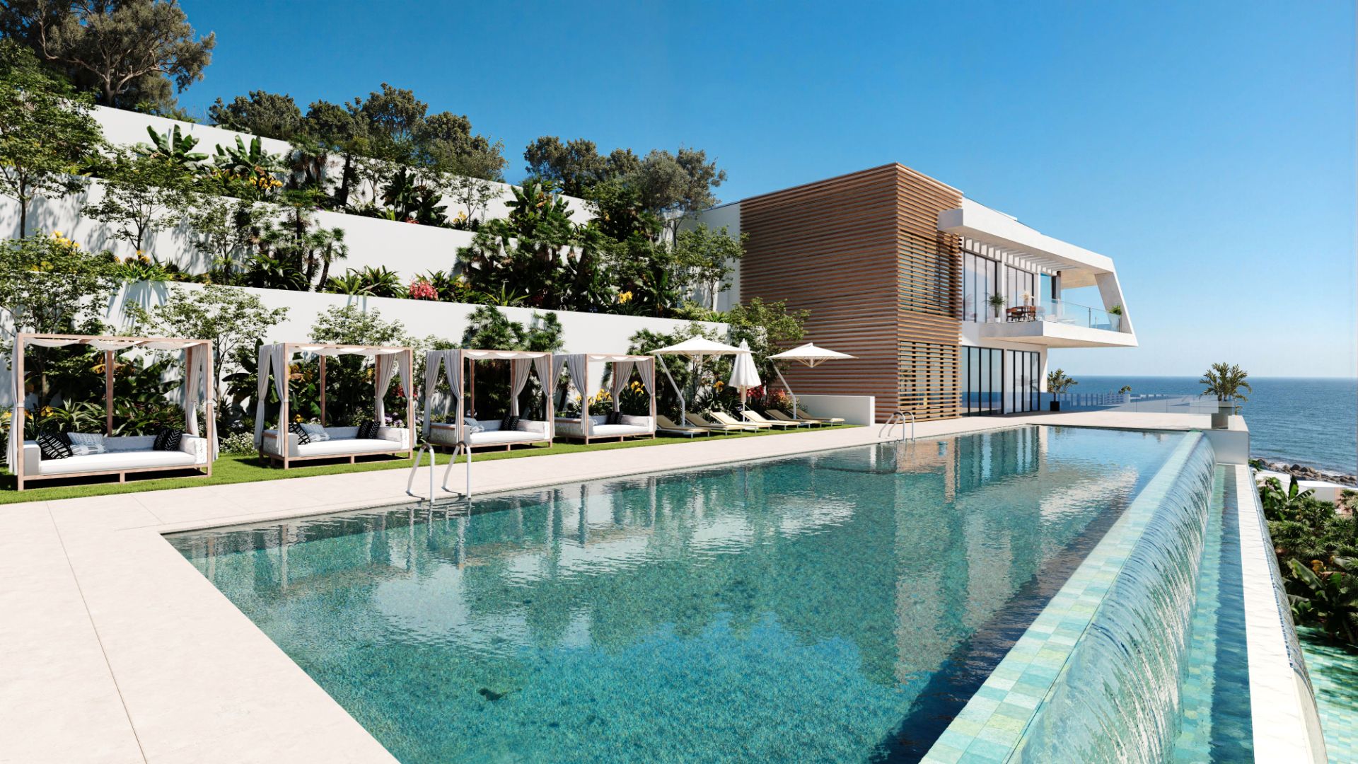 Piscina de Casa adosada en venda en Marbella amb Aire condicionat, Jardí privat i Terrassa