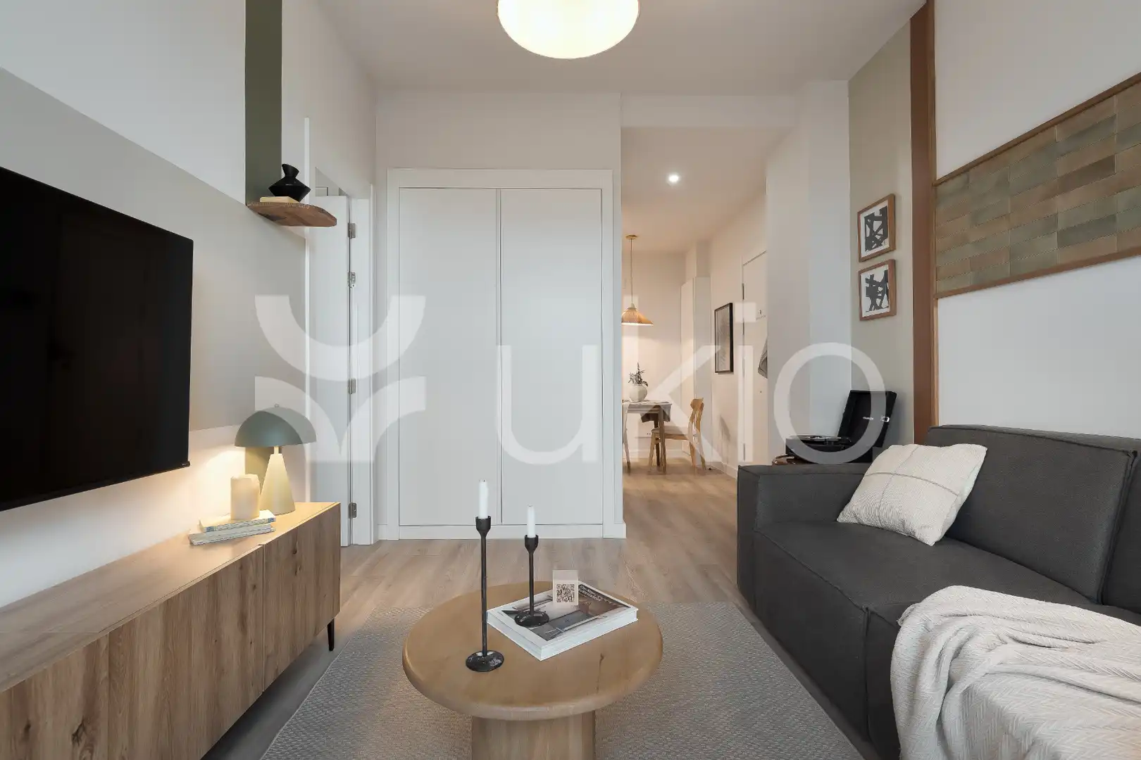 Wohnzimmer von Wohnungen zur Miete in Madrid mit Heizung, Terrasse und Möbliert