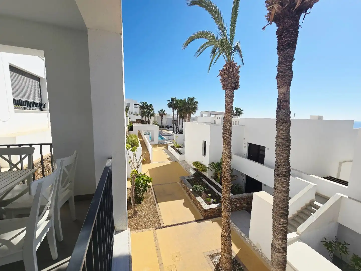 Terrasse von Wohnung zum Verkauf in Mojácar mit Klimaanlage, Terrasse und Schwimmbad