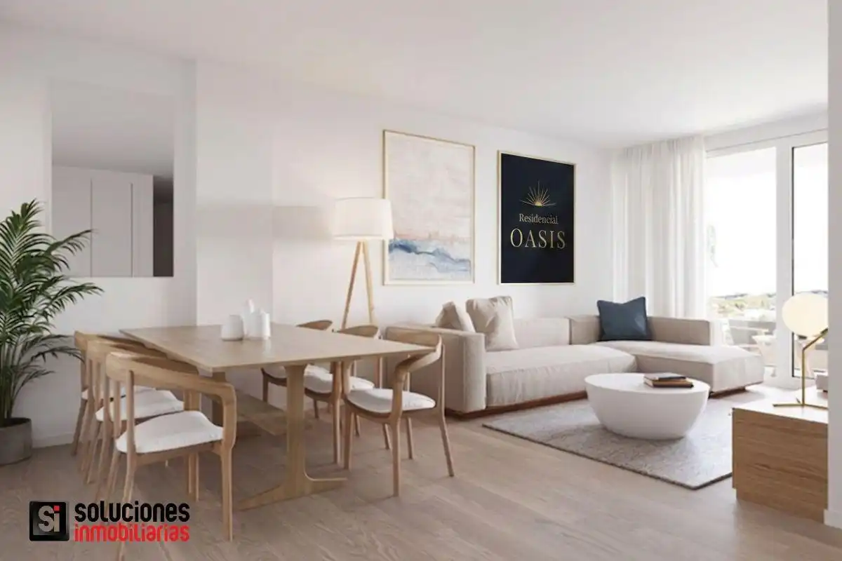 Sala de estar de Apartamento en venta en Alcantarilla con Terraza y Piscina comunitaria