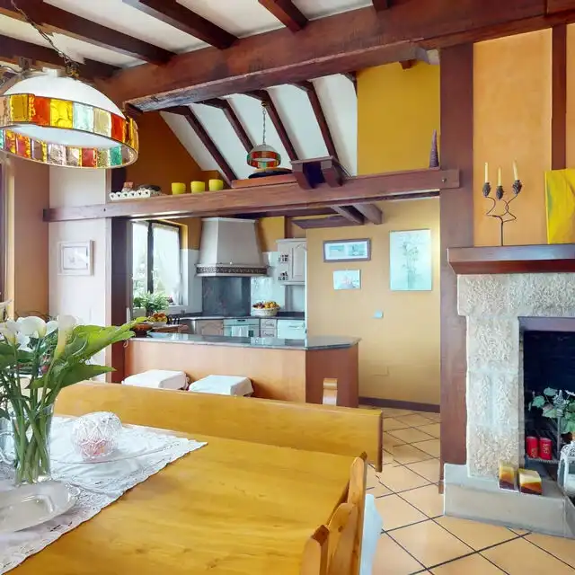 Cuina de Casa o xalet en venda en Suances amb Calefacció, Jardí privat i Traster