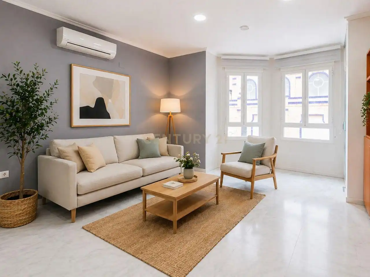 Sala de estar de Piso en venta en Carcaixent con Aire acondicionado