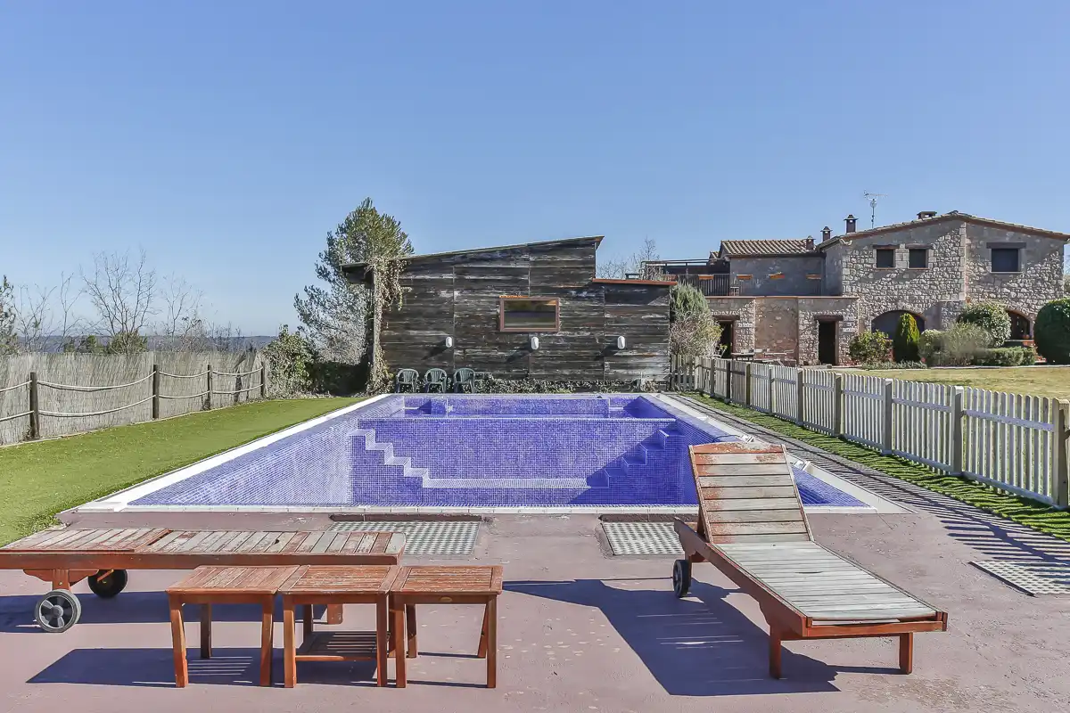 Swimming pool of Country homes for sale in Aguilar de Segarra  with Heating, Swimming Pool and Internet