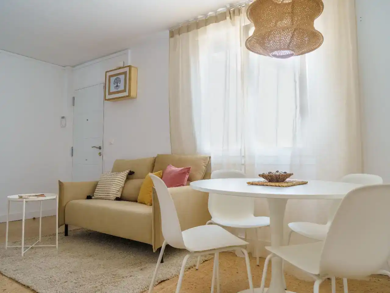 Living room of Flat for share in Agaete  with Private garden and Furnished