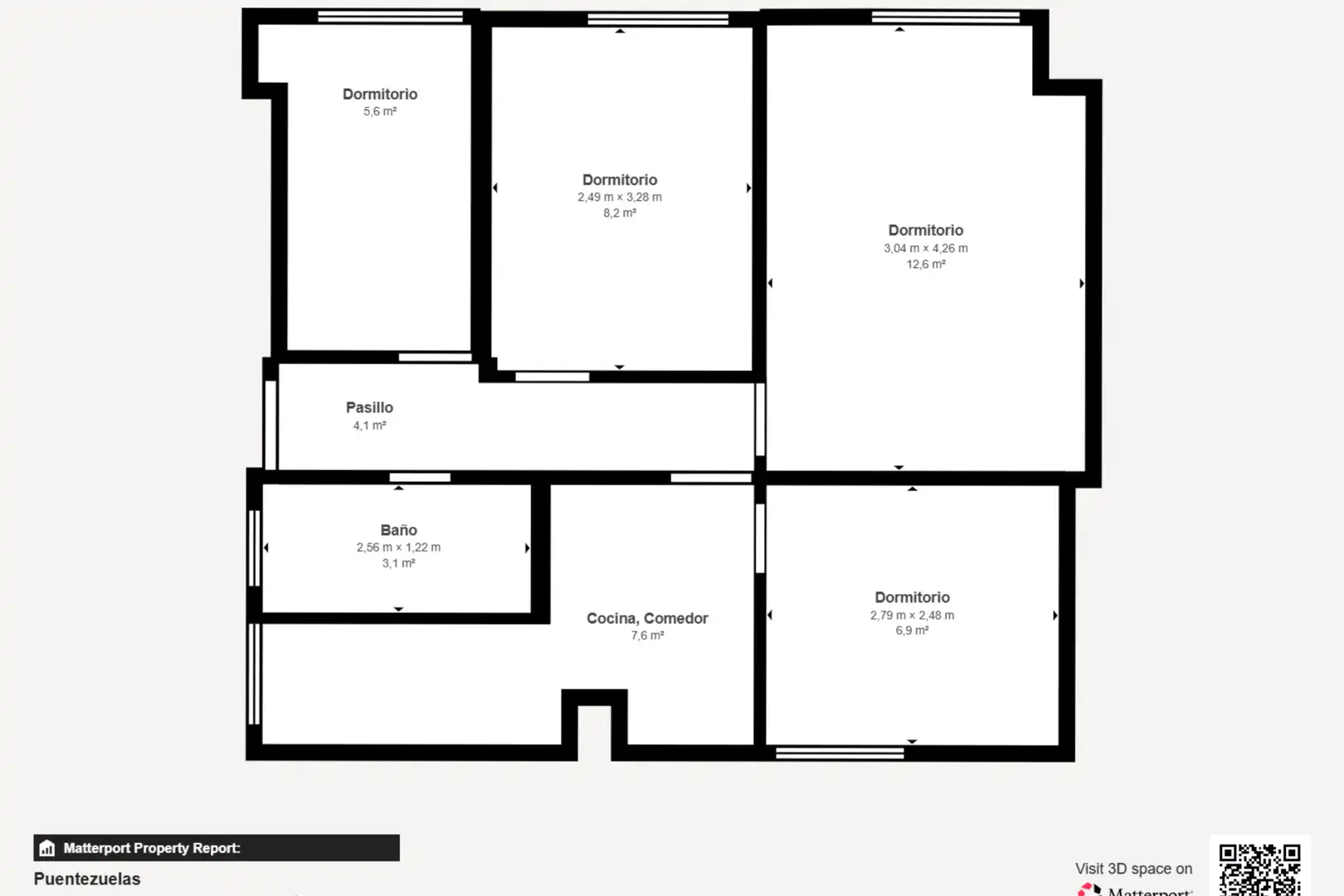Flat for rent in Granada  with Air Conditioner, Heating and Furnished