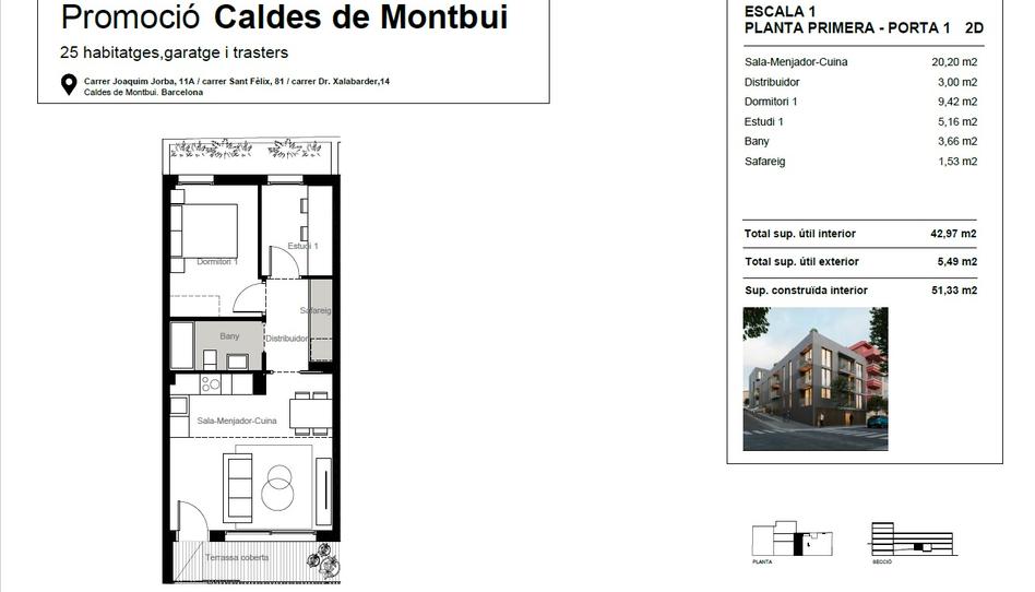 Foto 1 de Pis en venda a Carrer Doctor Xalabarder, 14, Caldes de Montbui, Barcelona