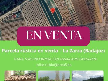 Terreno rústico en venta en La Zarza (Badajoz)