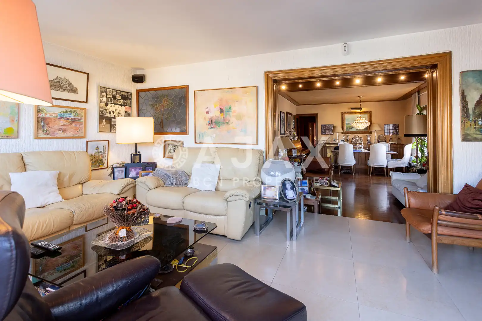 Sala de estar de Ático en venta en Barcelona con Aire acondicionado, Calefacción y Terraza