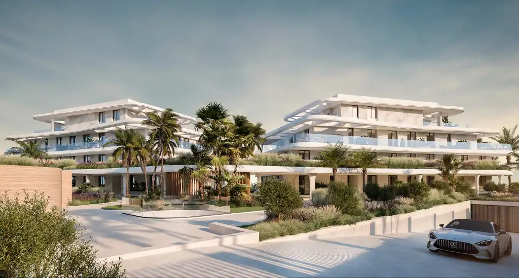 Exterior view of Ground floor for sale in Estepona  with Air Conditioner, Terrace and Internet