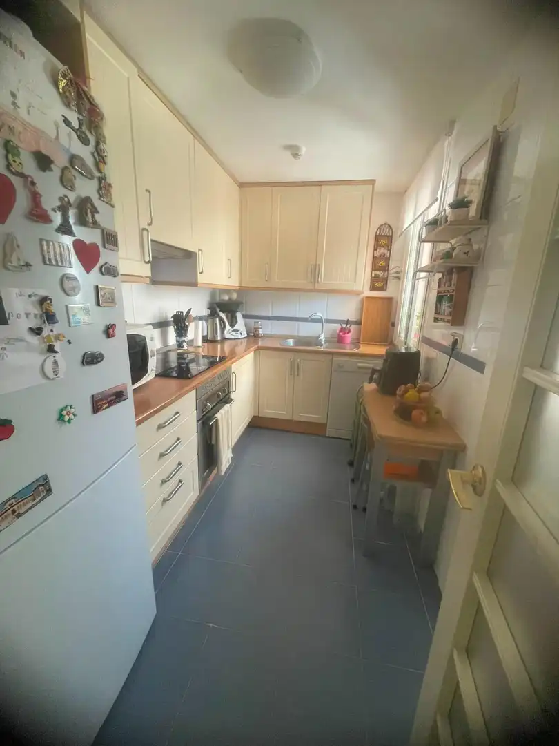 Kitchen of Flat for rent in Rincón de la Victoria  with Private garden, Furnished and Community pool