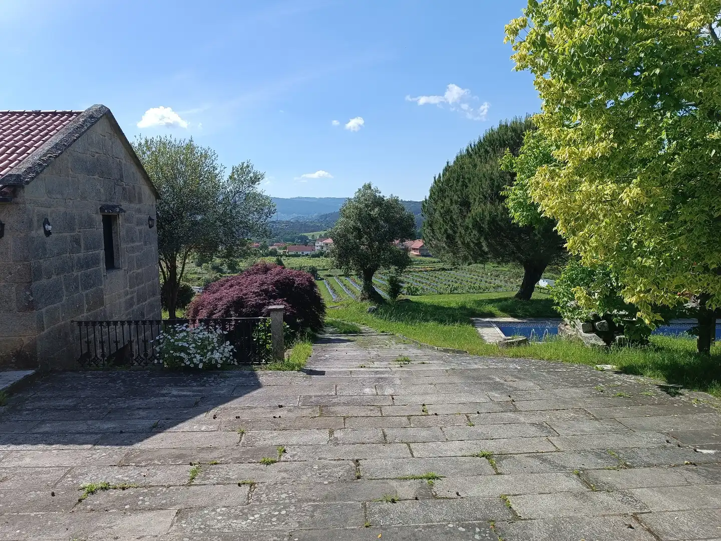 Terrassa de Casa o xalet en venda en Soutomaior amb Calefacció, Jardí privat i Terrassa