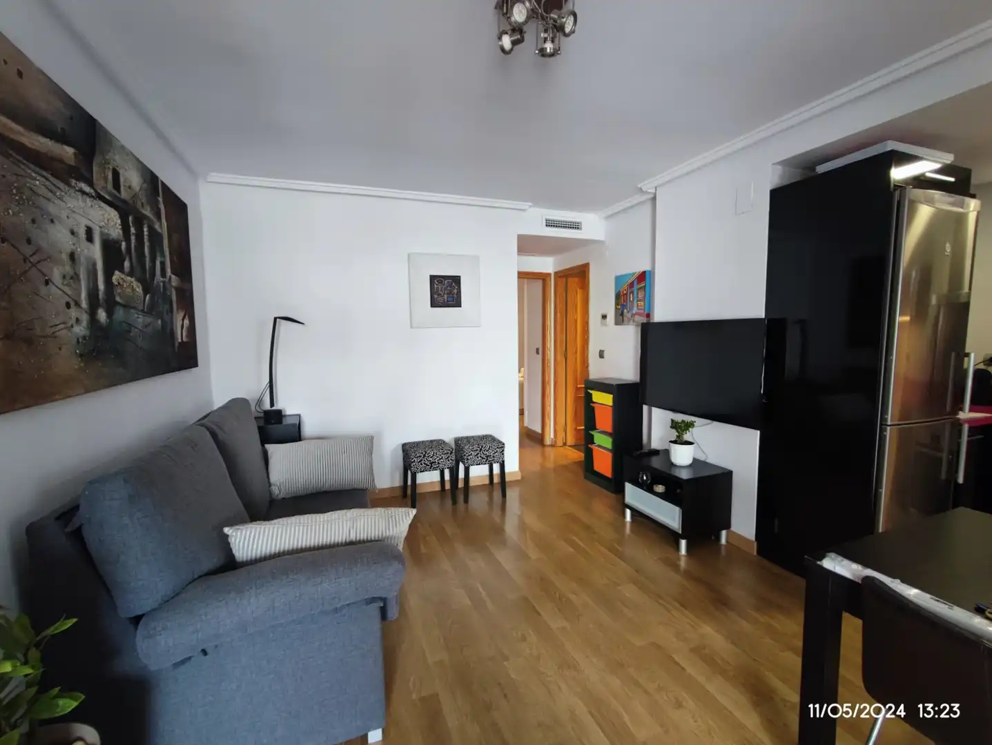 Wohnzimmer von Dachboden zur Miete in Santa Pola mit Klimaanlage, Heizung und Terrasse