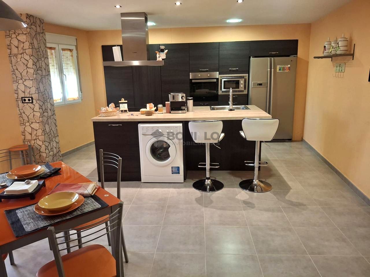 Kitchen of Flat for sale in  Teruel Capital  with Heating, Storage room and Furnished