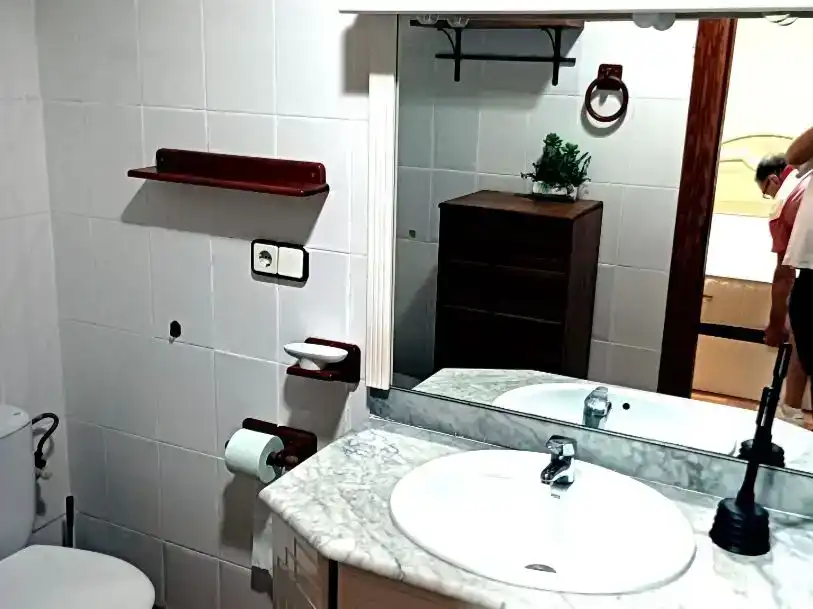 Bathroom of Flat for rent in Santa Pola  with Air Conditioner, Furnished and Balcony