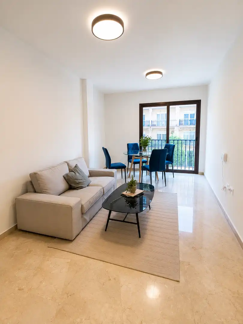 Sala de estar de Piso en venta en Málaga con Aire acondicionado y Terraza