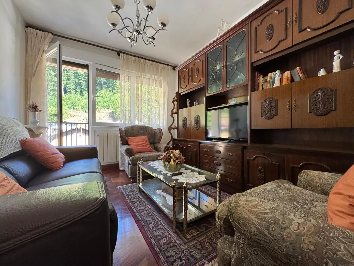 Wohnzimmer von Wohnung zum Verkauf in Ibarra mit Heizung, Möbliert und Ofen