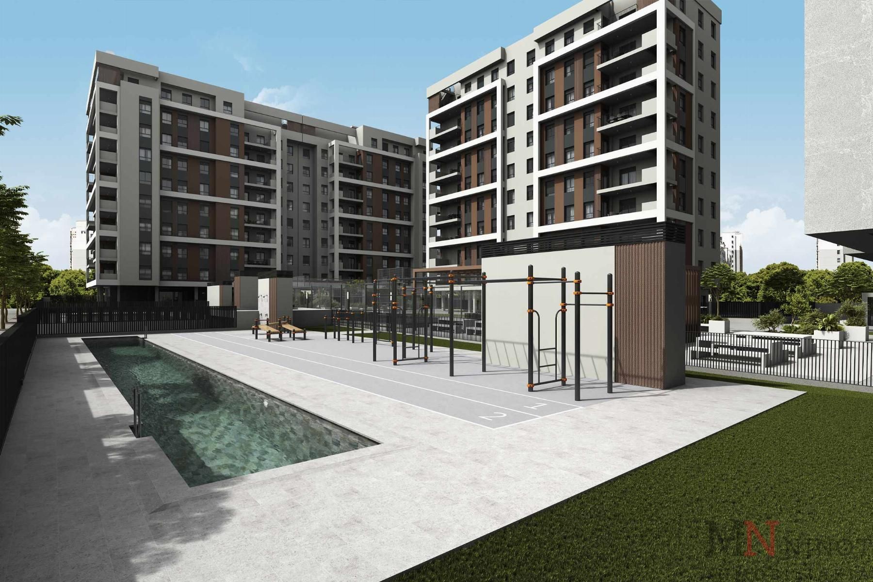 Swimming pool of Flat for sale in Castellón de la Plana / Castelló de la Plana  with Air Conditioner, Heating and Terrace