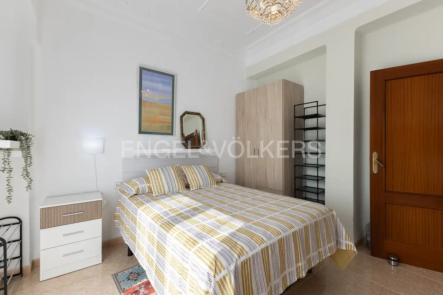Bedroom of Flat for rent in Valencia  with Air Conditioner, Heating and Furnished