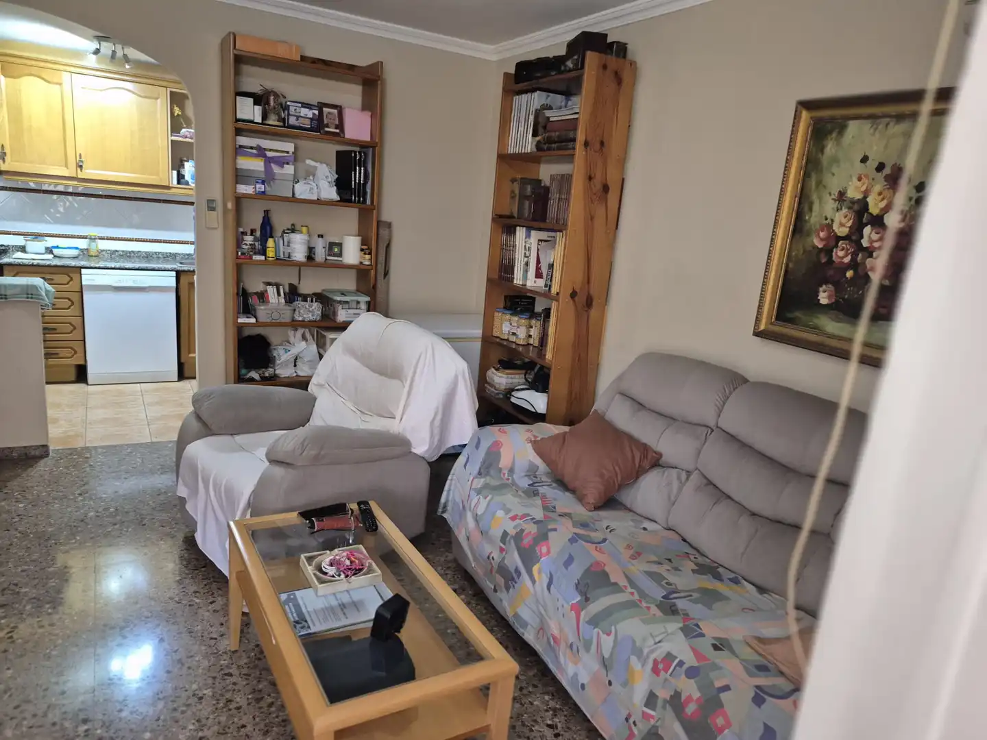 Living room of Flat for sale in Riba-roja de Túria  with Air Conditioner, Balcony and Internet