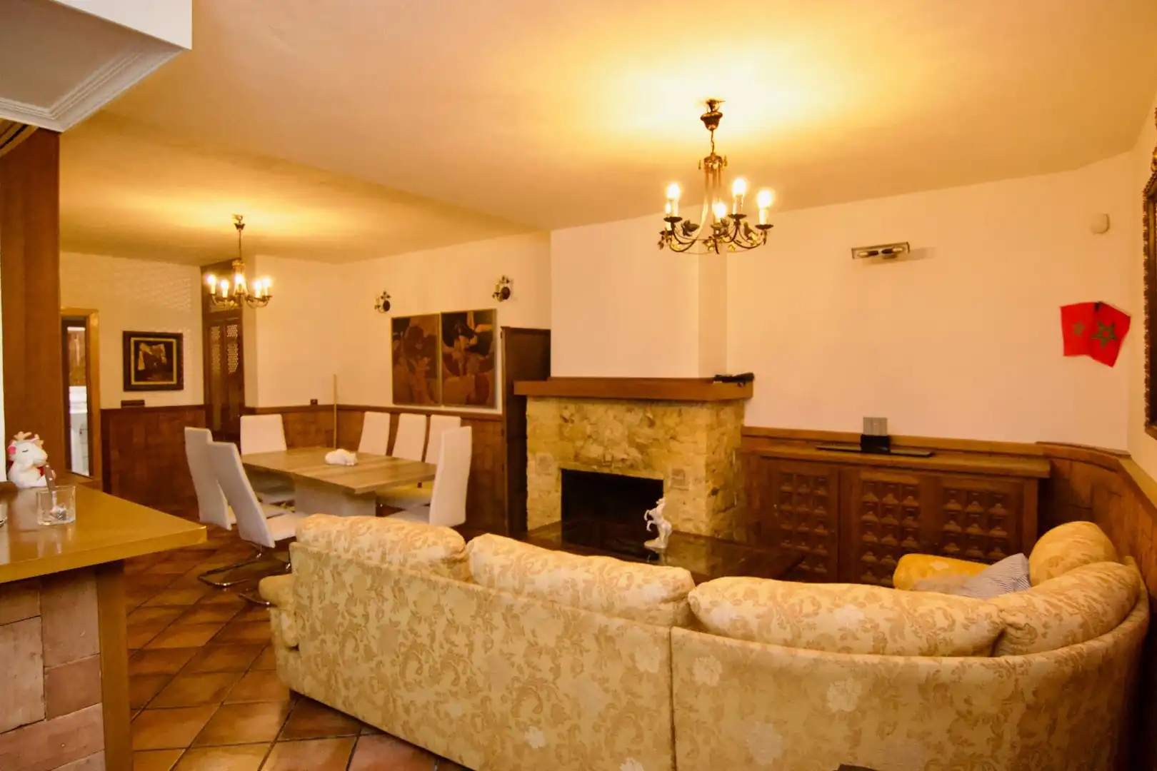 Sala d'estar de Casa o xalet en venda en Benalmádena amb Calefacció, Jardí privat i Terrassa