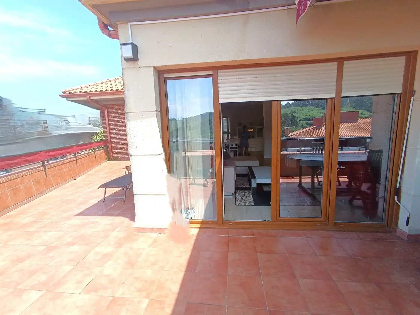 Terrasse von Dachboden zum Verkauf in Sopela mit Heizung, Terrasse und Abstellraum