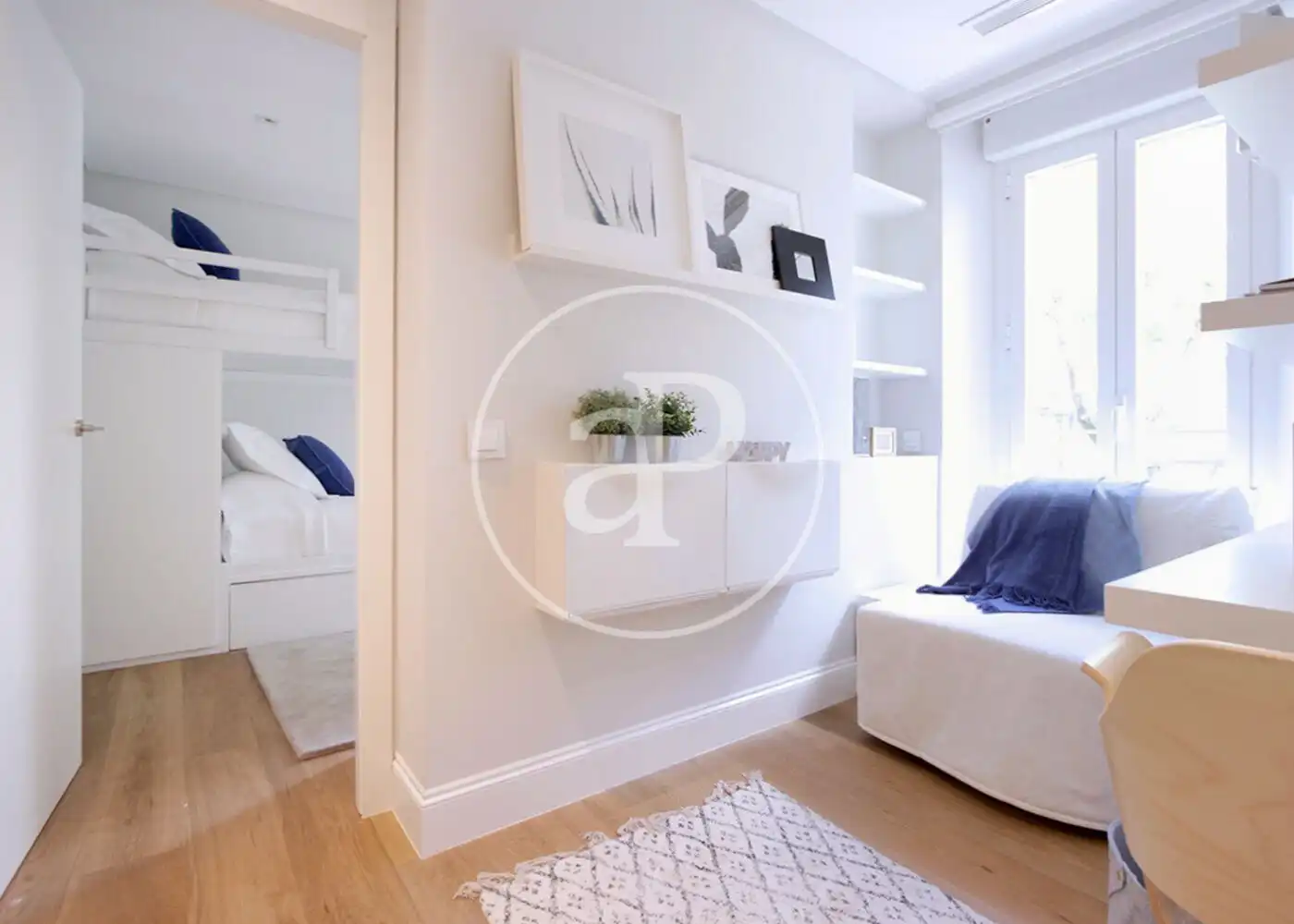 Bedroom of Flat for rent in Barrio de Salamanca