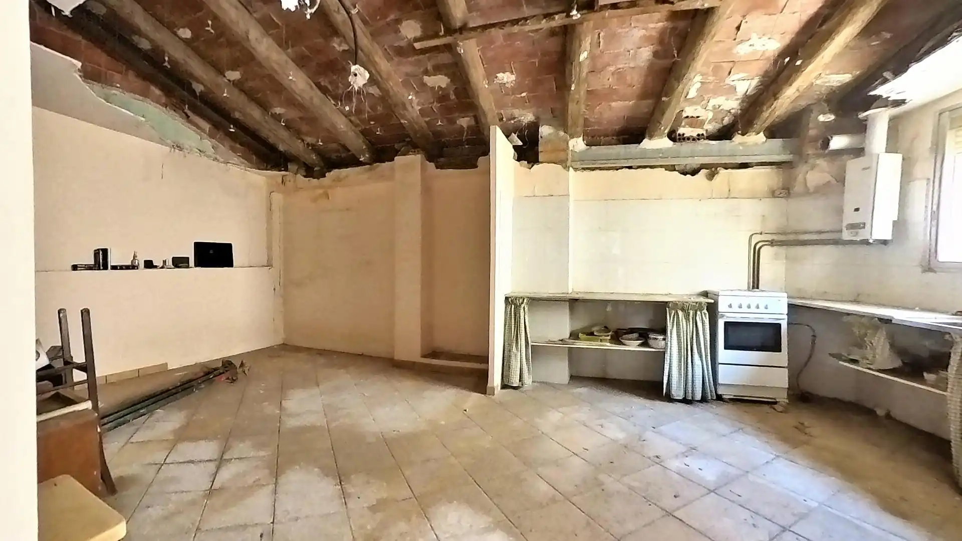 Cocina de Casa adosada en venta en Almacelles con Trastero, Amueblado y Balcón