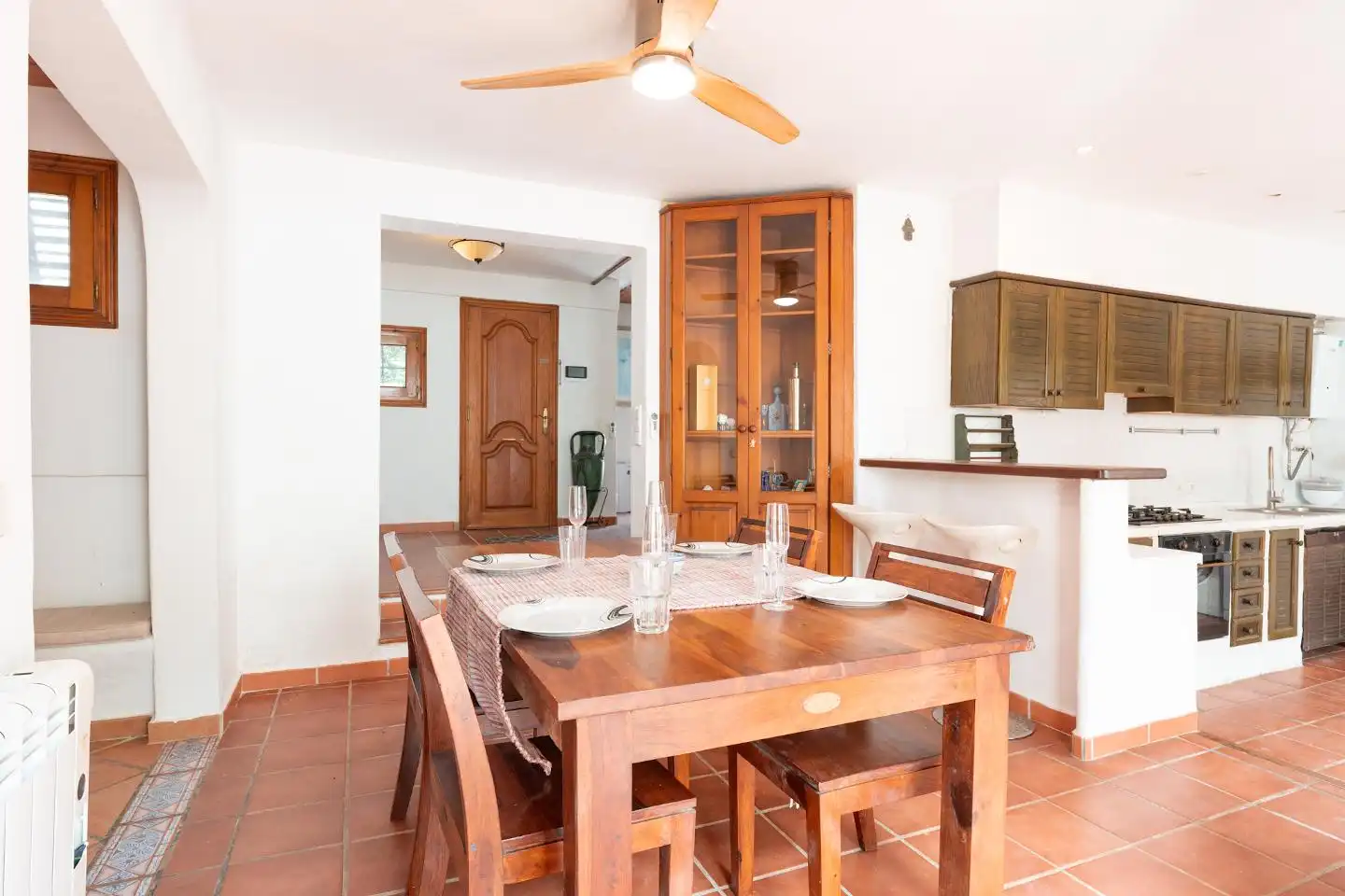 Menjador de Casa o xalet en venda en Santa Eulària des Riu amb Aire condicionat i Terrassa