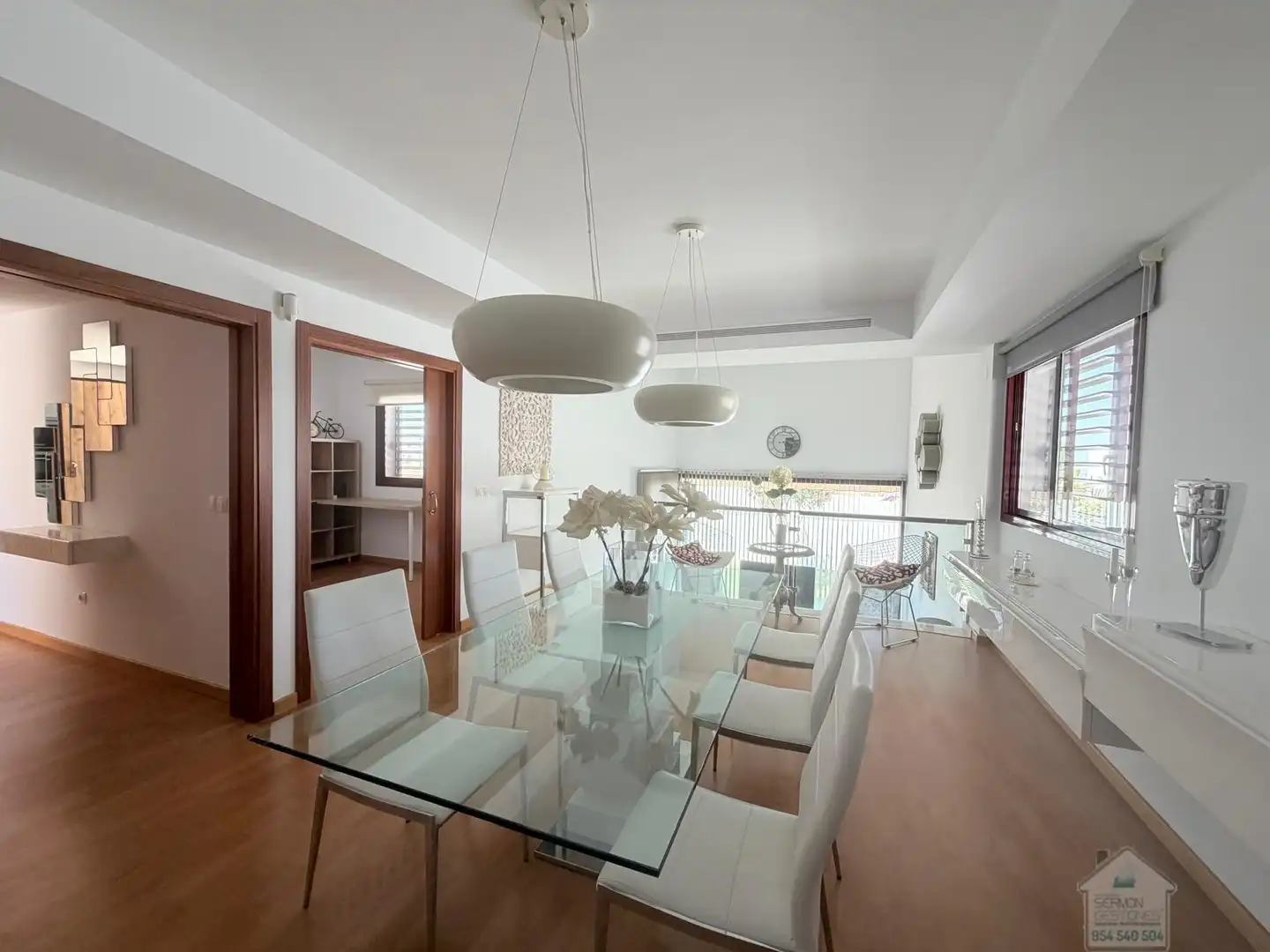 Comedor de Casa o chalet de alquiler en Montequinto con Aire acondicionado, Parquet y Terraza