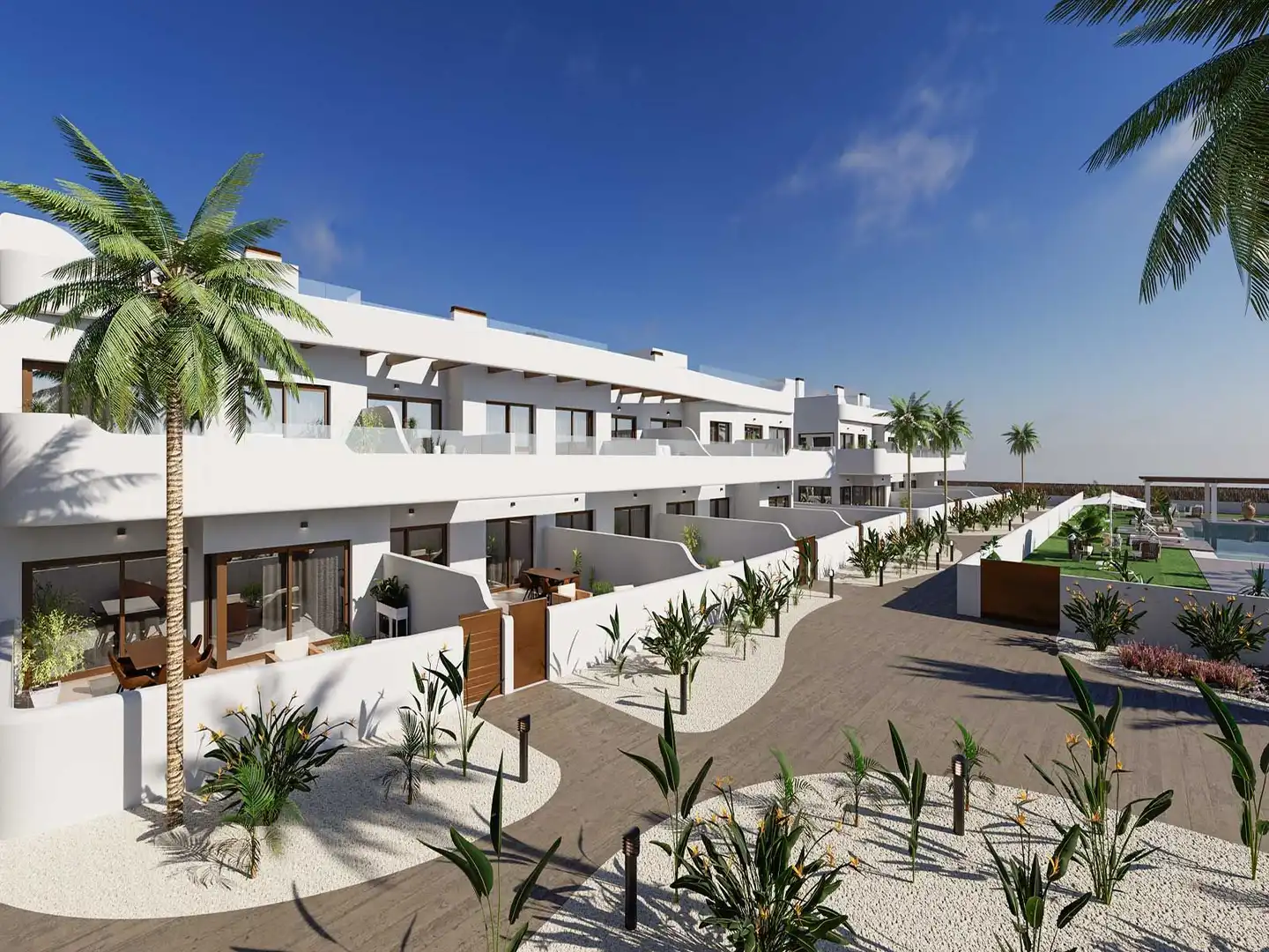 Vista exterior de Apartament en venda en Los Alcázares amb Piscina comunitària