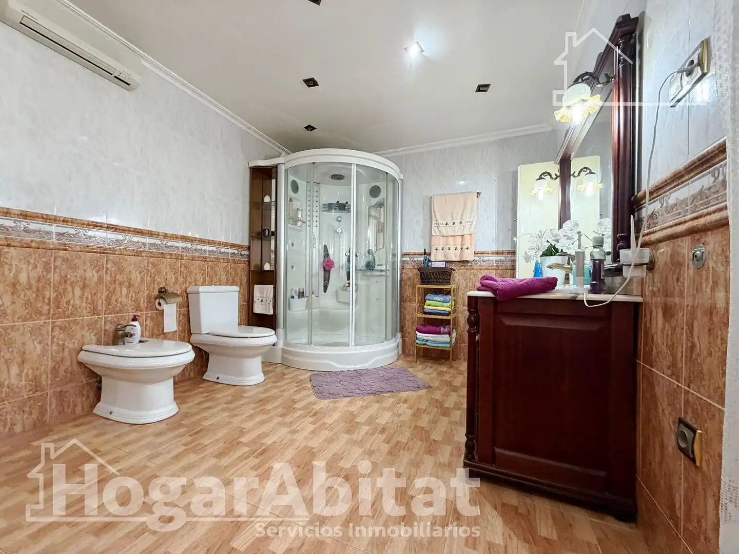 Baño de Casa o chalet en venta en Vilamarxant con Aire acondicionado, Jardín privado y Terraza