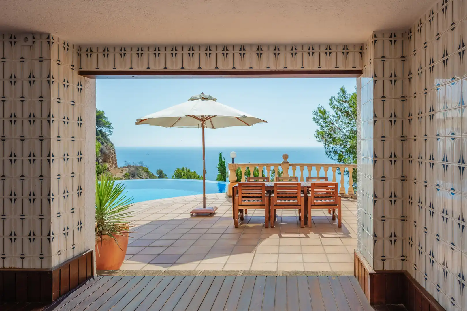 Terraza de Casa o chalet en venta en Jávea / Xàbia con Aire acondicionado, Jardín privado y Terraza