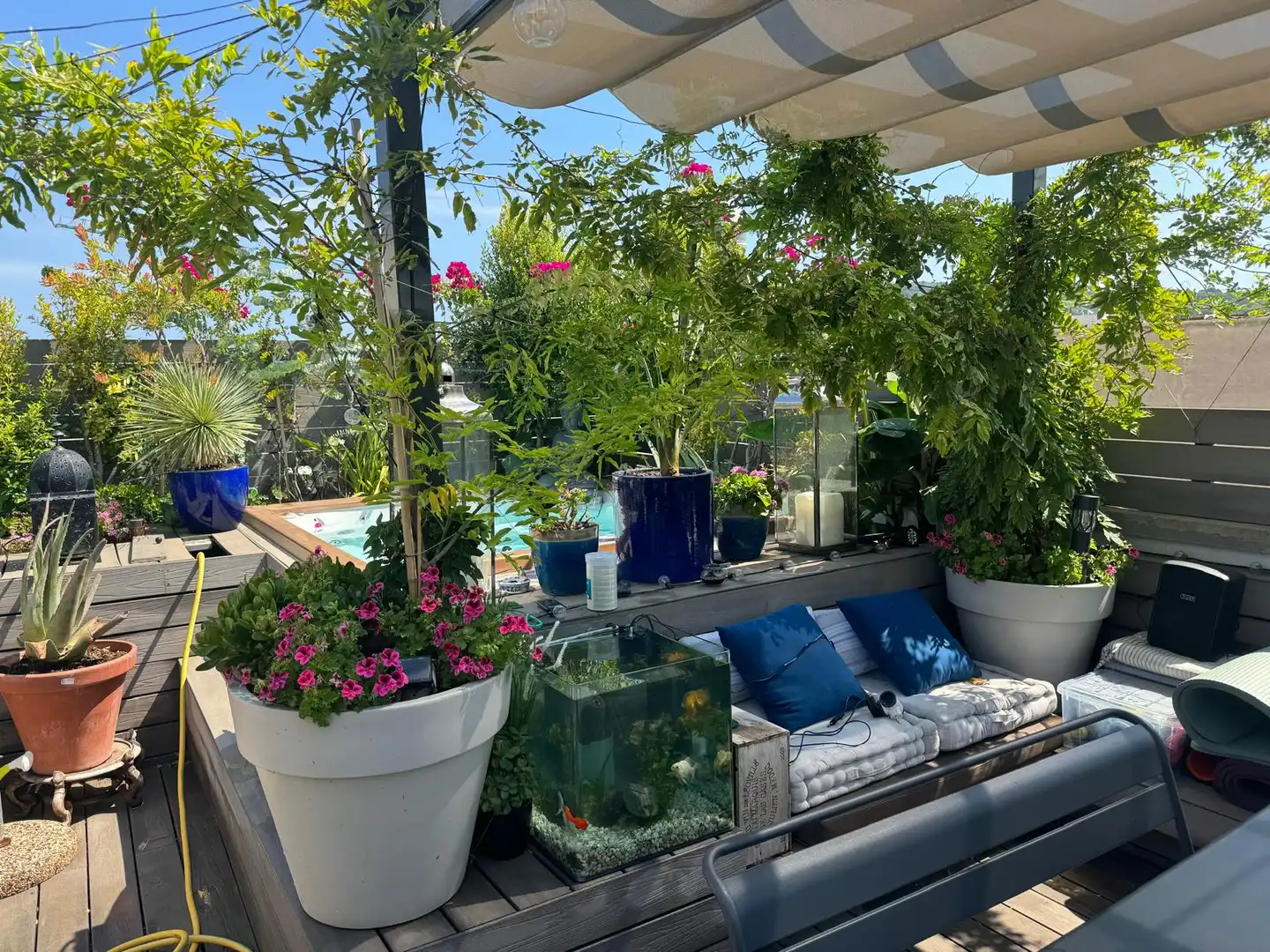 Terrasse von Dachboden zum Verkauf in Barcelona mit Klimaanlage, Heizung und Parkett