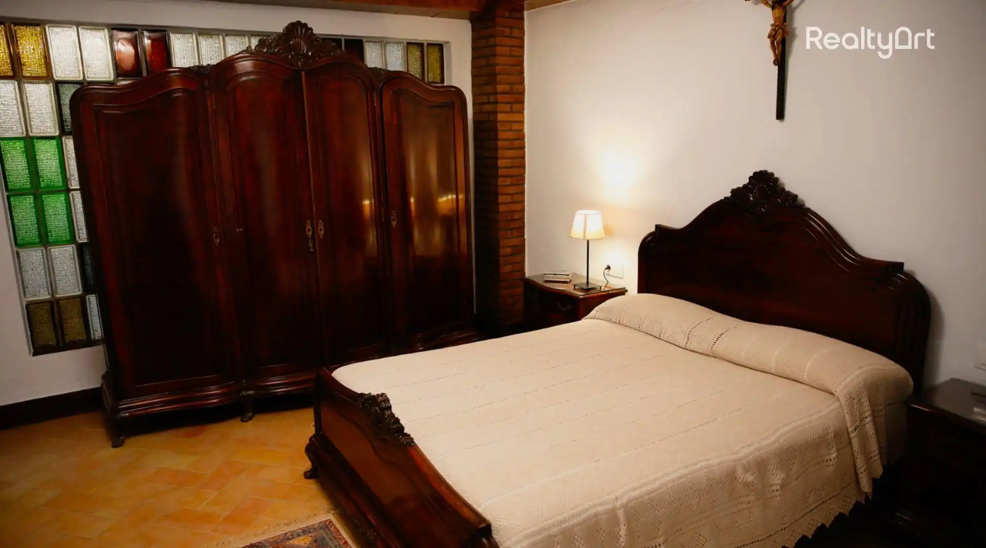 Dormitori de Casa o xalet en venda en El Castillo de las Guardas amb Aire condicionat, Calefacció i Jardí privat