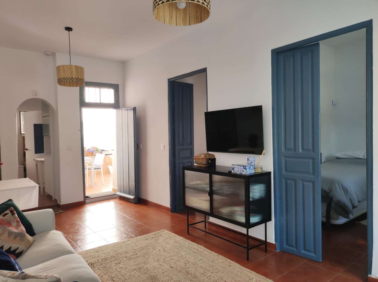 Living room of Apartments for share in Málaga Capital  with Air Conditioner, Terrace and Furnished