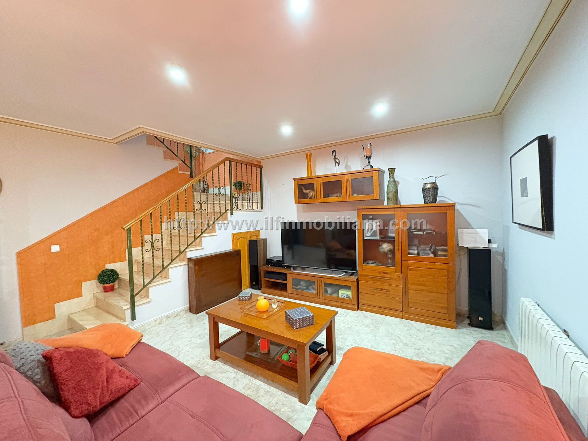 Sala de estar de Casa adosada en venta en  Palma de Mallorca con Aire acondicionado, Terraza y Trastero