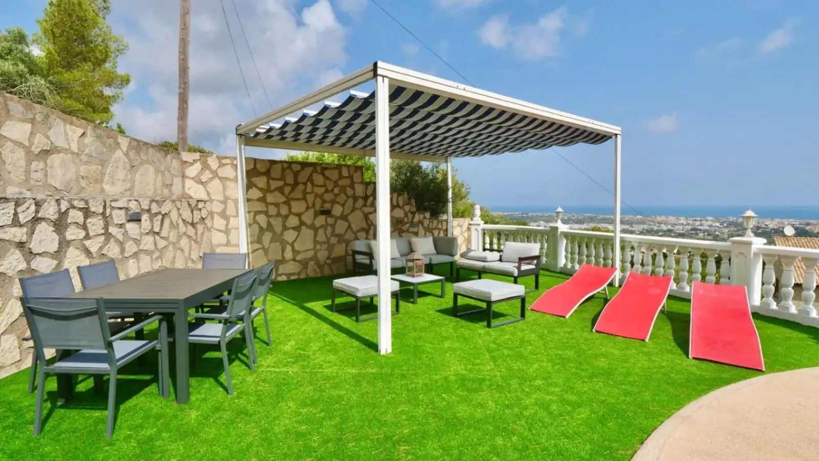 Terraza de Casa o chalet en venta en Dénia con Aire acondicionado, Calefacción y Jardín privado