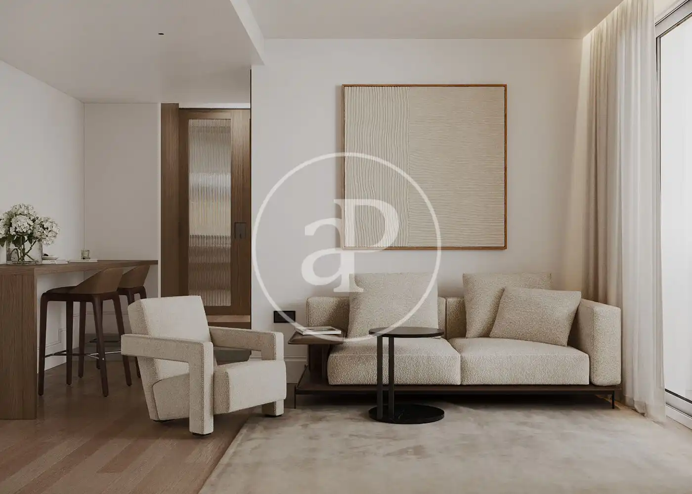Sala de estar de Piso en venta en Madrid con Aire acondicionado, Calefacción y Balcón