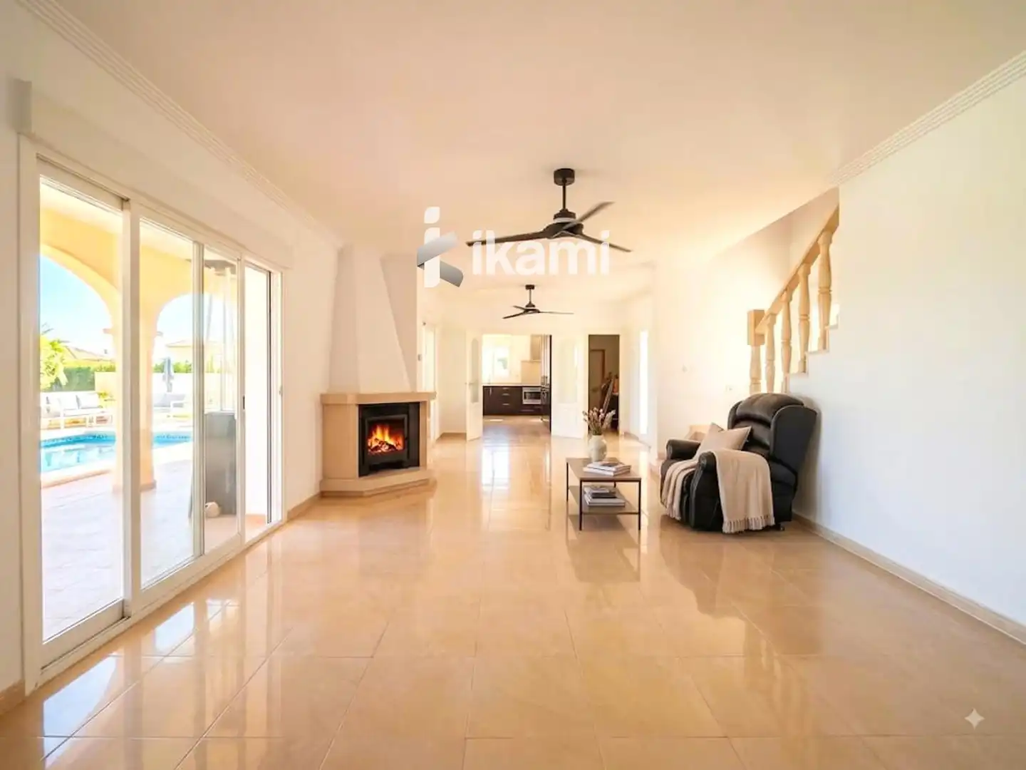 Living room of Houses for sale in Beniarbeig  with Air Conditioner, Heating and Terrace