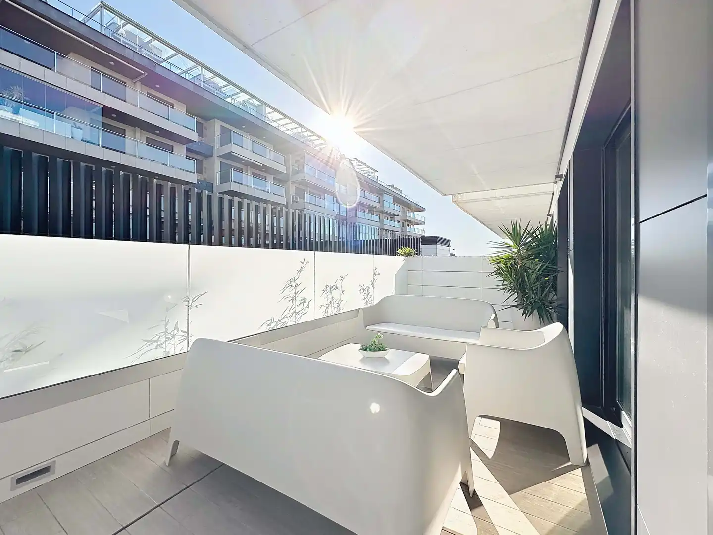 Terrasse von Wohnung zum Verkauf in Sanxenxo mit Heizung, Terrasse und Schwimmbad