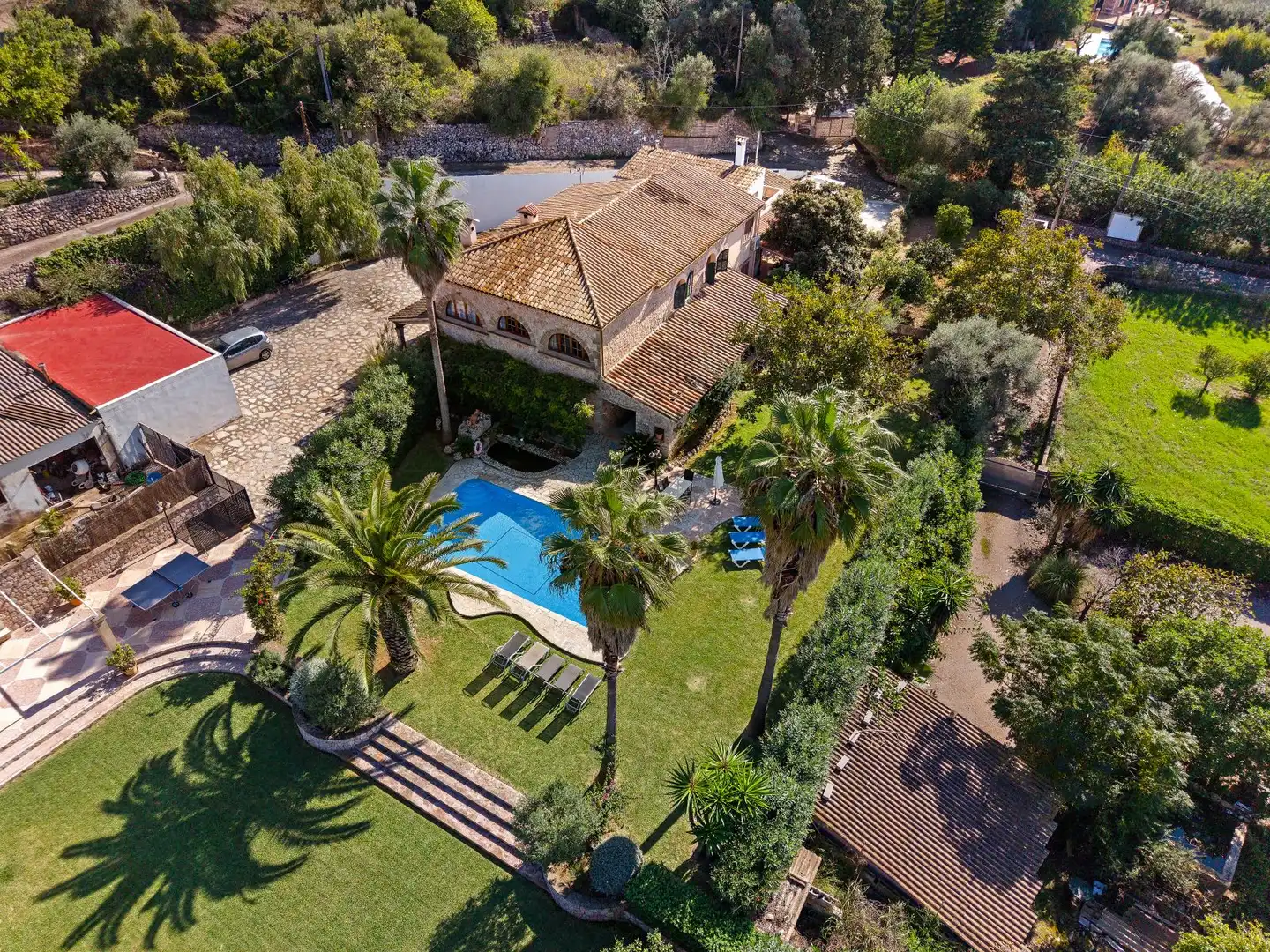 Garden of Country homes for sale in Pollença  with Air Conditioner, Heating and Private garden