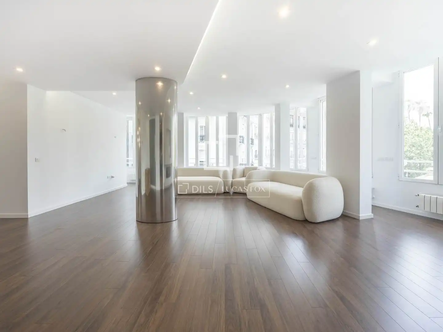 Living room of Flat for rent in Valencia  with Air Conditioner, Heating and Parquet flooring