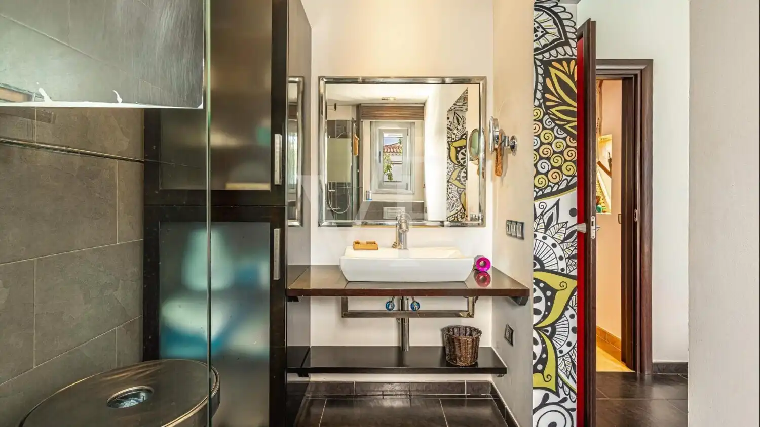 Bathroom of Houses for sale in Arona  with Air Conditioner, Parquet flooring and Terrace
