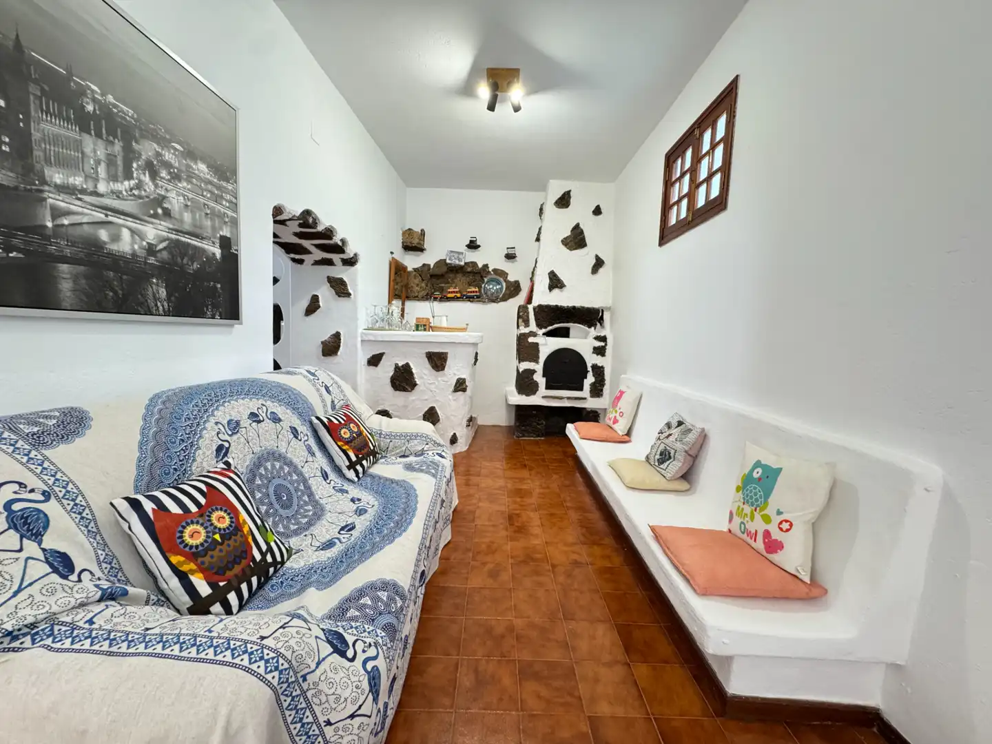 Sala de estar de Casa o chalet en venta en Haría con Jardín privado, Terraza y Amueblado